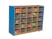 Wood Designs 16001B Blueberry 25 Tray Storage With Translucent Trays