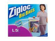 S C Johnson J30 65676 Big Bag Large Flexible Zipper Bag 5 Count