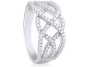 Doma Jewellery MAS02091 6 Sterling Silver Ring with Cubic Zirconia Size 6