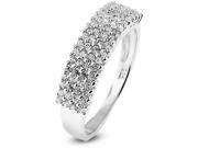 Doma Jewellery MAS02222 7 Sterling Silver Ring with Cubic Zirconia Size 7
