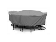 KoverRoos 81452 Weathermax X Large Dining Set Cover Charcoal 132 L x 74 W x 28 H in.