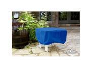 KoverRoos O6650 Weathermax 26 in. Ottoman Small Table Cover Pacific Blue 26 L x 26 W x 16 H in.