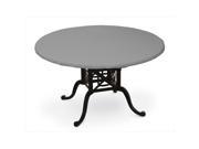 KoverRoos 81650 Weathermax 60 in. x 40 in. Oval Table Top Cover Charcoal 64 L x 45 W in.