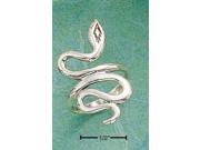 Sterling Silver Dc Snake Ring Size 9