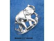 Sterling Silver Womens Elephant Ring Size 6