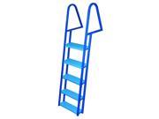 JIF MARINE FDQ5 PC 5 Step Dock Ladder Blue Powder Coated