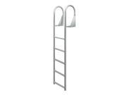 JIF Marine DJW5 5 Step Anodized Aluminum Swinging Dock Ladder