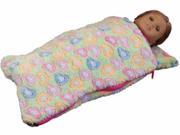 The Queens Treasures AGSLB G 18 in. Doll Sleeping Bag for American Girl Dolls Green