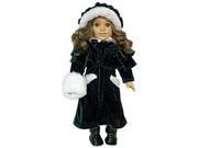 The Queens Treasure AGCBVC Doll Clothes for 18 in. American Girl Dolls 1914 Style Doll Velvet Outerwear Complete Outfit