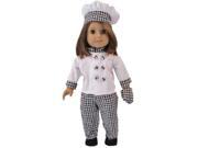 The Queens Treasure AGCCHO Doll Clothes for 18 in. American Girl Dolls Complete Chefs Outfit