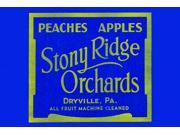 Buy Enlarge 0 587 22598 xP12x18 Stony Ridge Orchards Peaches and Apples Paper Size P12x18