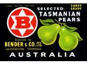 Buy Enlarge 0 587 22606 4P12x18 Bender and Co. Selected Tasmanian Pears Paper Size P12x18
