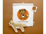 Flat Friends DINGLD Dingo Lambskin Soft Toy Drawstring Bag