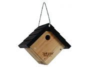 Natures Way Bird Wren Traditional Hanging Bird House 8X8.875X8.125In Cedar CWH1