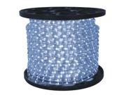 Queens of Christmas C ROPE LED PW 1 10 150 ft. Spool 10mm Pure White LED Rope Light with 1 in. Spacing 36 in. Cut Length