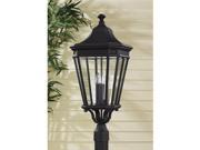 Feiss OL5408BK Cotswold Lane Collection Black Outdoor Post Lantern