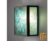 WPT Design FN3IO BZ ALD Indoor Incadescent Wall Sconce Bronze Amber Lemon Drop