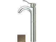 Whitehaus Collection Alfi Trade 3 04044 BN 5 in. Wavehaus single hole single lever elevated lavatory faucet Brushed Nickel