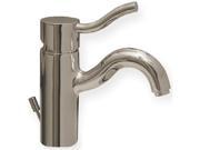Whitehaus Collection 3 4440 BN 5 in. Venus single hole single lever lavatory faucet with pop up waste Brushed Nickel