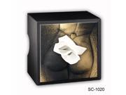 CARAVELLE SC 1020 Heart Spray Gold Tissue Box Cover