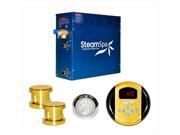 Steam Spa IN1050GD Steam Spa Indulgence Package for Steam Spa 10.5kW Steam Generators; Polished Brass