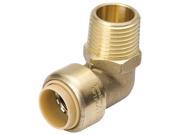 B And K Industries 631 203HC .50 in. X .50 in. 90 Degrees Low Lead Brass MPT Elbow Adapter