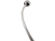 Zenith Products 35633BNP 50 in. To 72 in. Brushed Nickel Curved Shower Rod