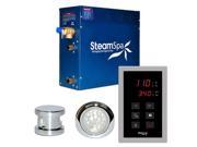Steam Spa INT600CH Steam Spa Indulgence Touch Package with Steam Spa 6kW Steam Generators; Chrome