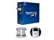 Steam Spa INT750CH Steam Spa Indulgence Touch Package with Steam Spa 7.5kW Steam Generators; Chrome