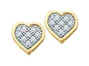 Gold and Diamonds EF7885 0.05CT DIA HEART EARRINGS Size 7