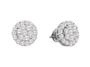 Gold and Diamonds FER620 W 2.00CT DIA FLOWER EARRINGS HE Size 7