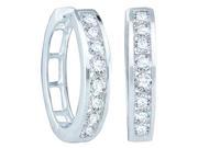 Gold and Diamonds FER347 W 0.50CT DIA FASHION HOOPS Size 7