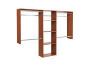 Easy Track OK1460 C 4 to 8 ft.Wide Closet Kit Natural Cherry