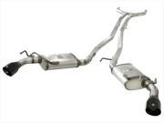 aFe Power 49 44041 B Mach Force XP 5 in. Stainless Steel with Black Tip DPF Back Exhaust System GM Diesel Trucks 2011 2013 V8 6.6 L