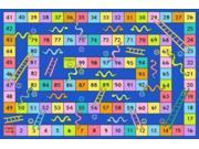La Rug FT 137 5178 51 in. x 78 in. Fun Time Snakes and Ladders Area Rug Multi Colored