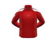 3N2 3070 35 M Rbi Fleece Zip Pullover Red Medium