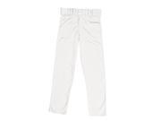 3N2 2540A 06 XXL Stock Pro Weight Poly Pant Open Hem White 2X Large