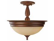 Feiss SF310PRBZ Yorktown Heights 3 Light Semi Flush Mount