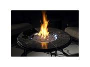 Outdoor Greatroom Company CFP42 K 42 in. Chat Firepit Beverage Cooler Table with Granite Top and Lazy Susan