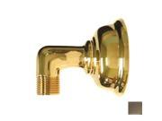 Whitehaus Collection WH173C8 BN 3 in. Showerhaus classic solid brass supply elbow Brushed Nickel