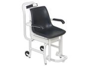 Cardinal Scale Detecto 6475 Chair Scale Digital 400 Lb X .2 Lb 180 Kg X .1 Kg Lift Away Arms and Foot Rests