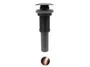 Whitehaus Collection WHD01 ACO 2.75 in. Decorative pop up mushroom drain with no overflow Antique Copper