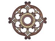 Livex 8216 64 Ceiling Medallion Palacial Bronze with Gilded Accents