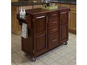 Home Styles 9100 1076G Create a Cart Cherry Finish with Oak Top