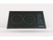 Kenyon B41779L Lite Touch Q Cortez 2 burner Trimline Cooktop black with touch control landscape two 6 .5 inch 208V UL