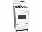 Brown WNM130 7KW 20 in. Electric Ignition Gas Range White