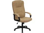 Flash Furniture BT 9022 BGE GG High Back Beige Fabric Executive Office Chair
