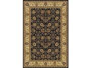 IMS 21130771005016 7 ft. RUNNER SUPERIOR QUALITY QUALITY AREA RUG CLASSIC COLLECTION BLACK