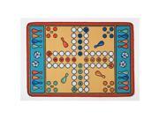 Learning Carpets LC 157 3 x 4 4 Parcheesi Multi Kids Rug