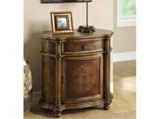 Monarch Specialties I 3825 Light Brown Traditional One Drawer Bombay Cabinet
